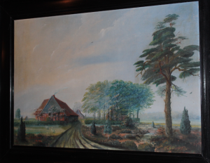 One of the Höfen of Falkenreck (Painting 200 years old)