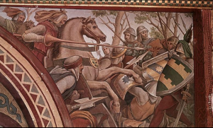 Painting of the Battle of Treffurt 1336