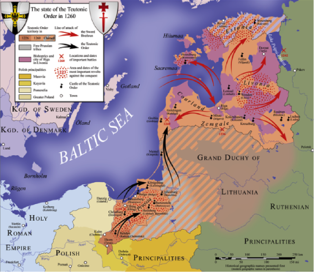 The Teutonic Order in 1260