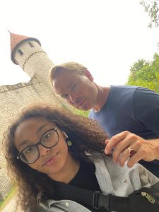 Maurits and Nuru at one of the Falken castles near county Falken