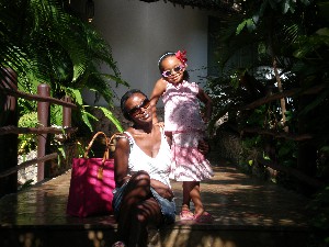 Nuru and Lucy in Mombasa